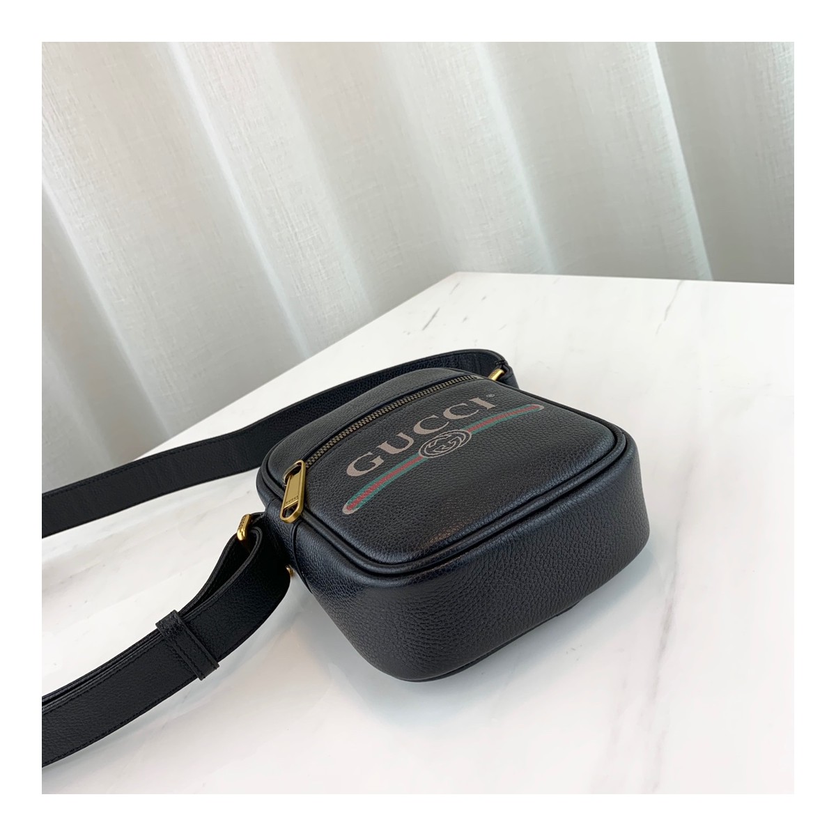 Gucci Print Leather Shoulder Bag 574803 Gucci Print Leather Shoulder Bag 574803