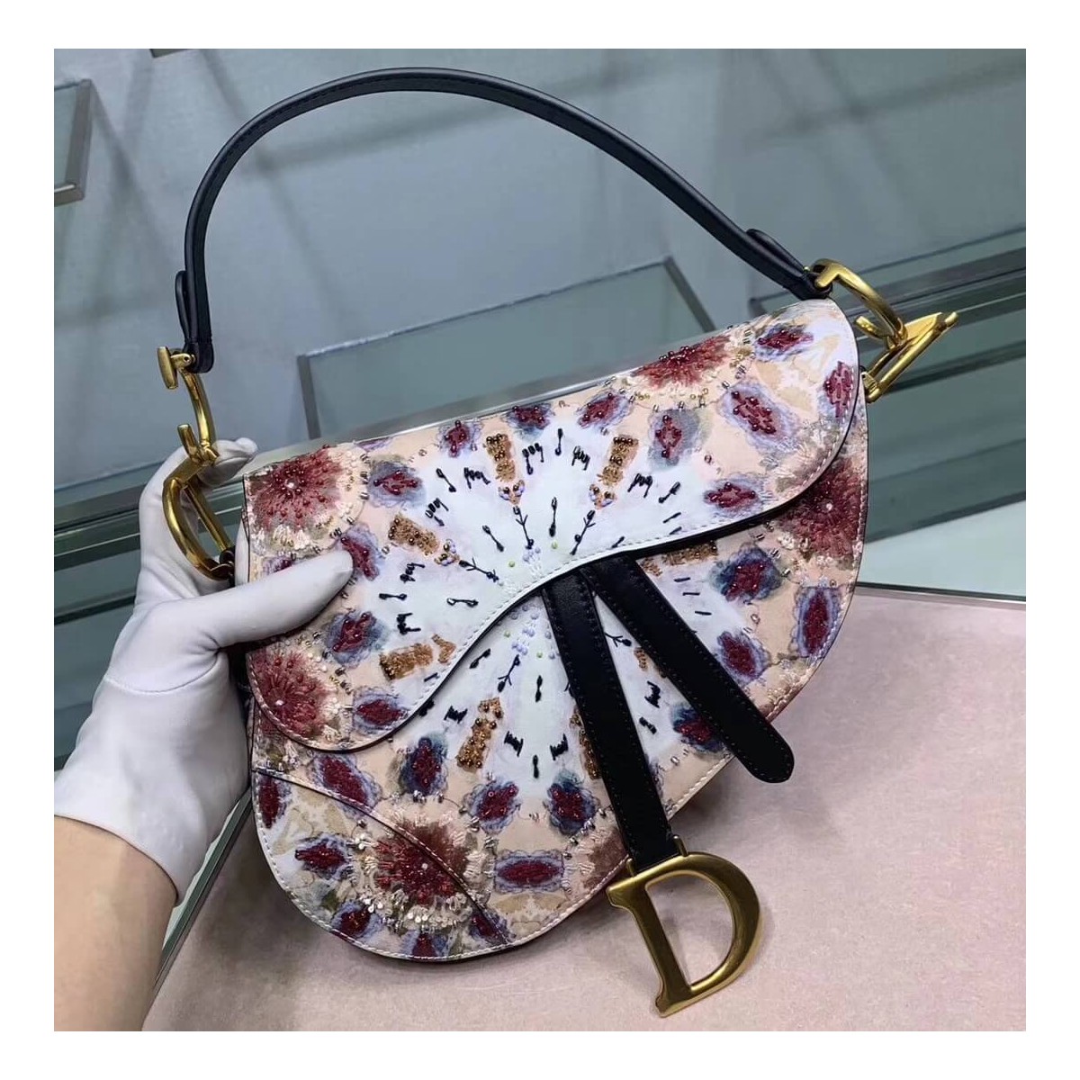 Christian Dior KaleiDiorscopic Saddle Bag M0446 Christian Dior KaleiDiorscopic Saddle Bag M0446