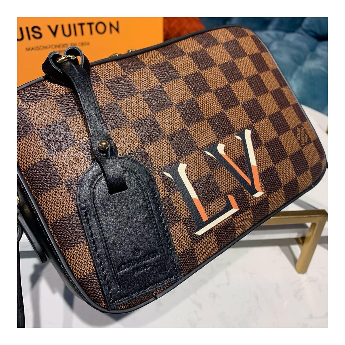 Louis Vuitton Damier Ebene Canvas Santa Monica N40178 Louis Vuitton Damier Ebene Canvas Santa Monica N40178