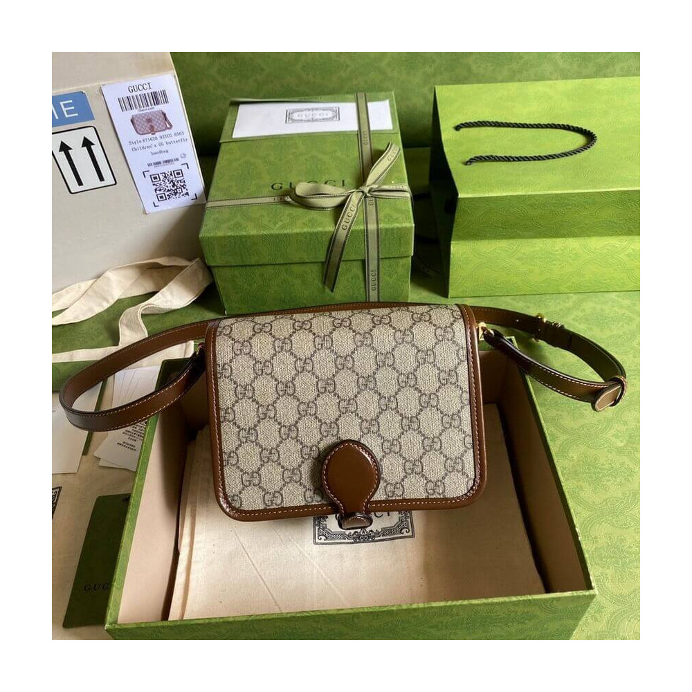Gucci Mini Shoulder Bag with Interlocking G in GG Supreme 671620 Gucci Mini Shoulder Bag with Interlocking G in GG Supreme 671620