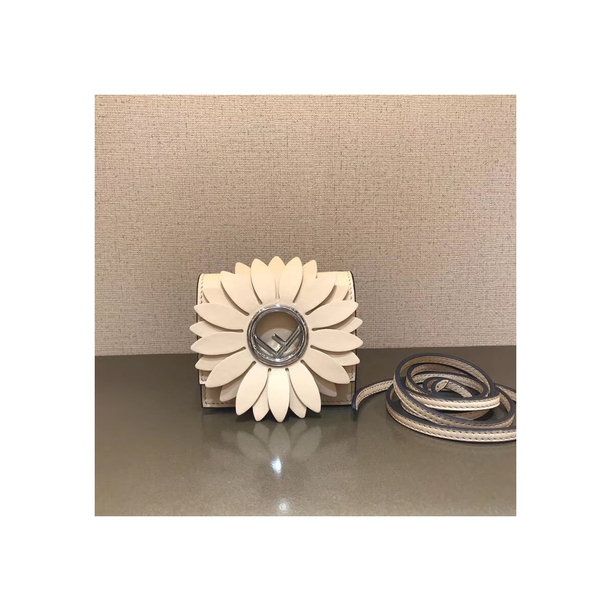 Fendi Micro Kan I Logo Gerbera Leather Shoulder Bag 8BS003 Fendi Micro Kan I Logo Gerbera Leather Shoulder Bag 8BS003