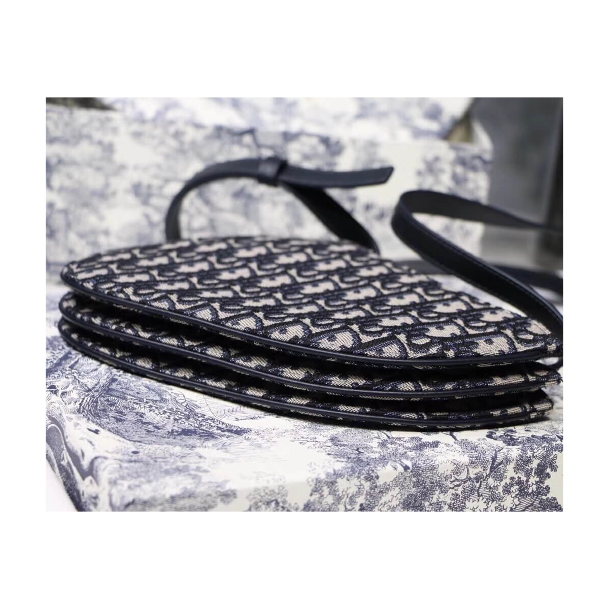 Christian Dior Saddle Oblique Clutch S5642 Christian Dior Saddle Oblique Clutch S5642