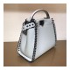 Fendi Peekaboo Mini with Metal-Plated Micro Studs 8BN244 Fendi Peekaboo Mini with Metal-Plated Micro Studs 8BN244